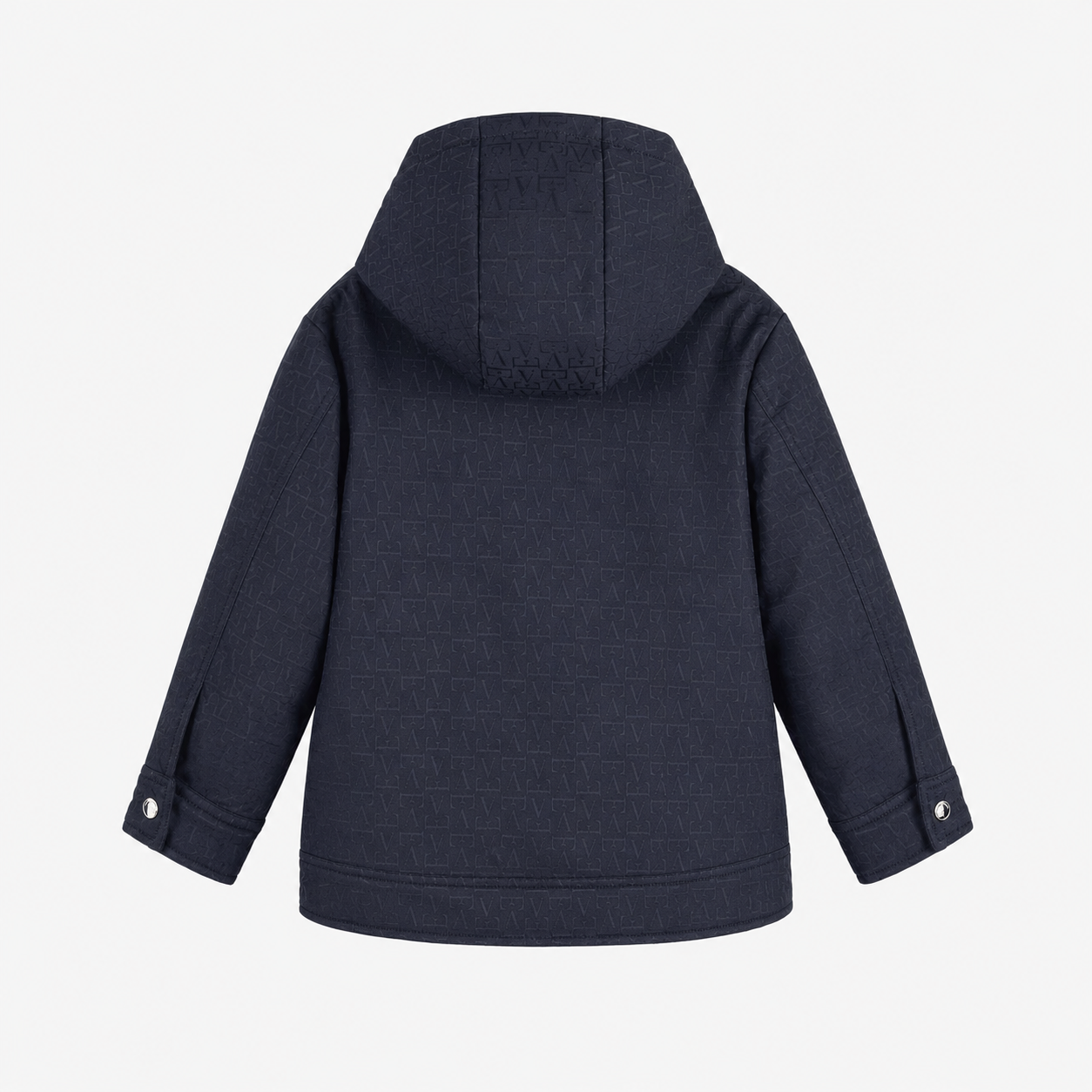 Emporio Armani Dziecięca kurtka z kapturem z żakardowym monogramem - 2