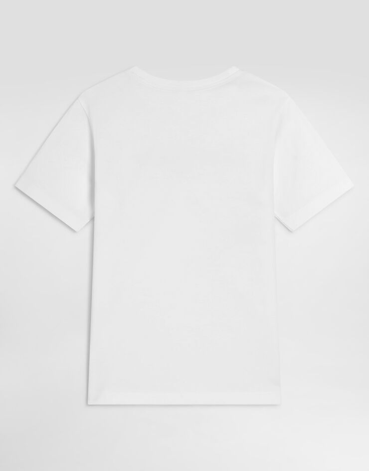 Dolce & Gabbana Kids Jersey T-Shirt with Embroidered Logo - 2