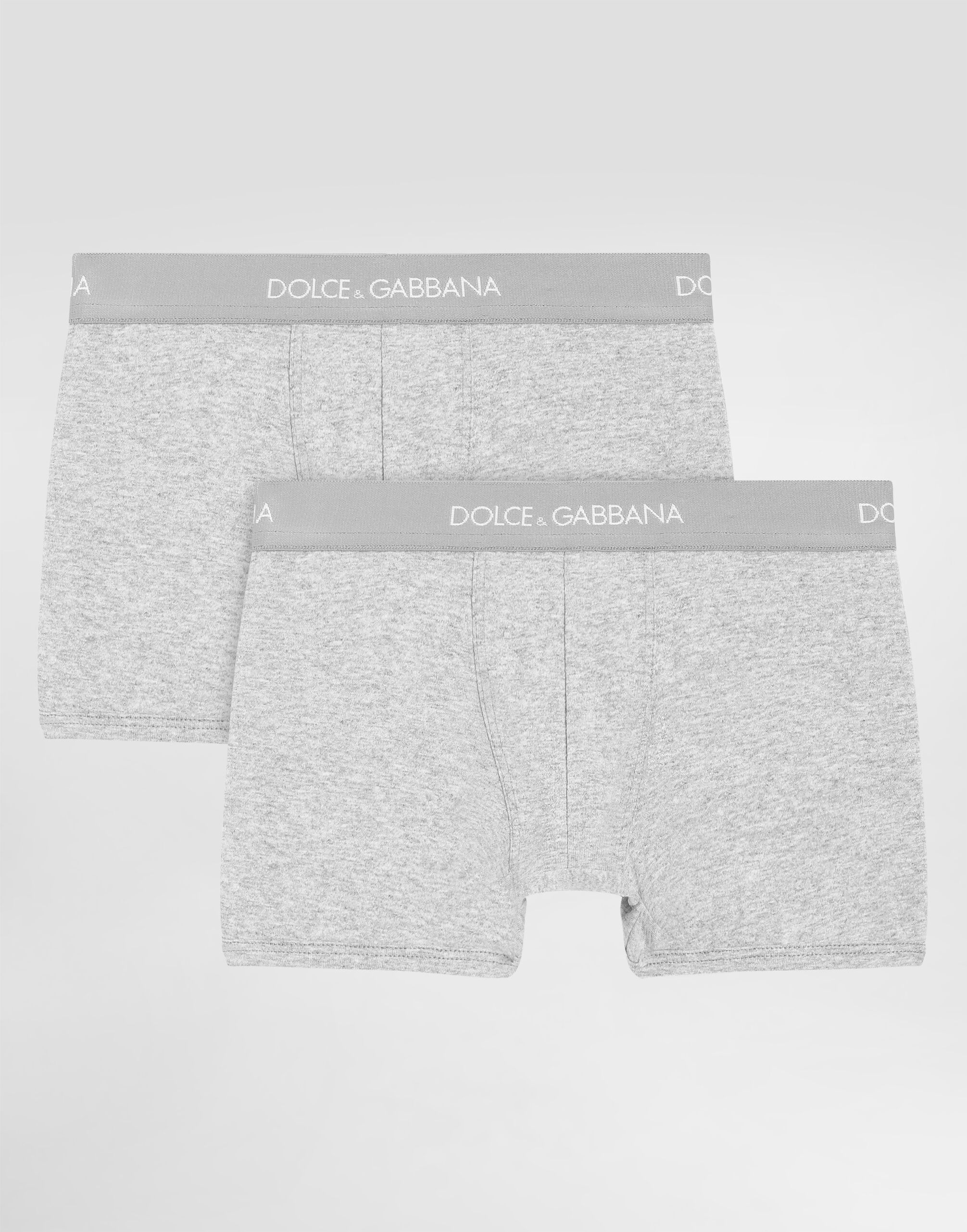 Dolce & Gabbana Kids Chłopięcy dwupak bokserek z firmową gumką - 1