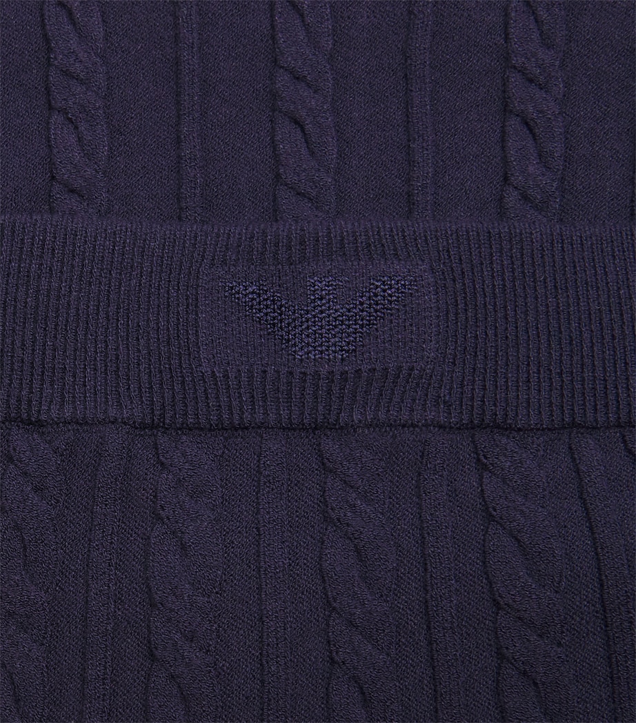 Emporio Armani Dziewczęca spódnica z warkoczowym splotem - 2