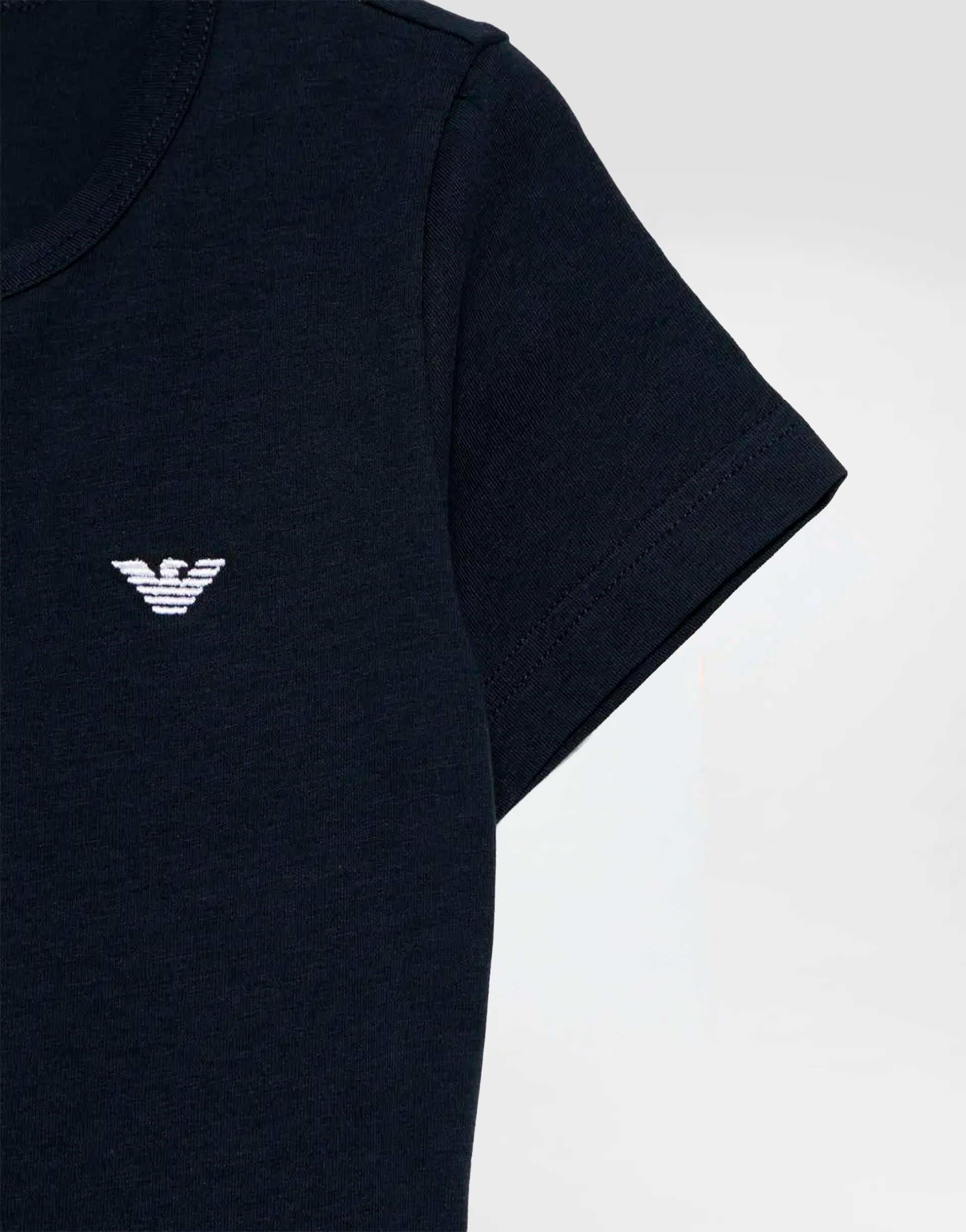Emporio Armani Dziecięcy dwupak T-shirtów z okrągłym dekoltem z logo - 2