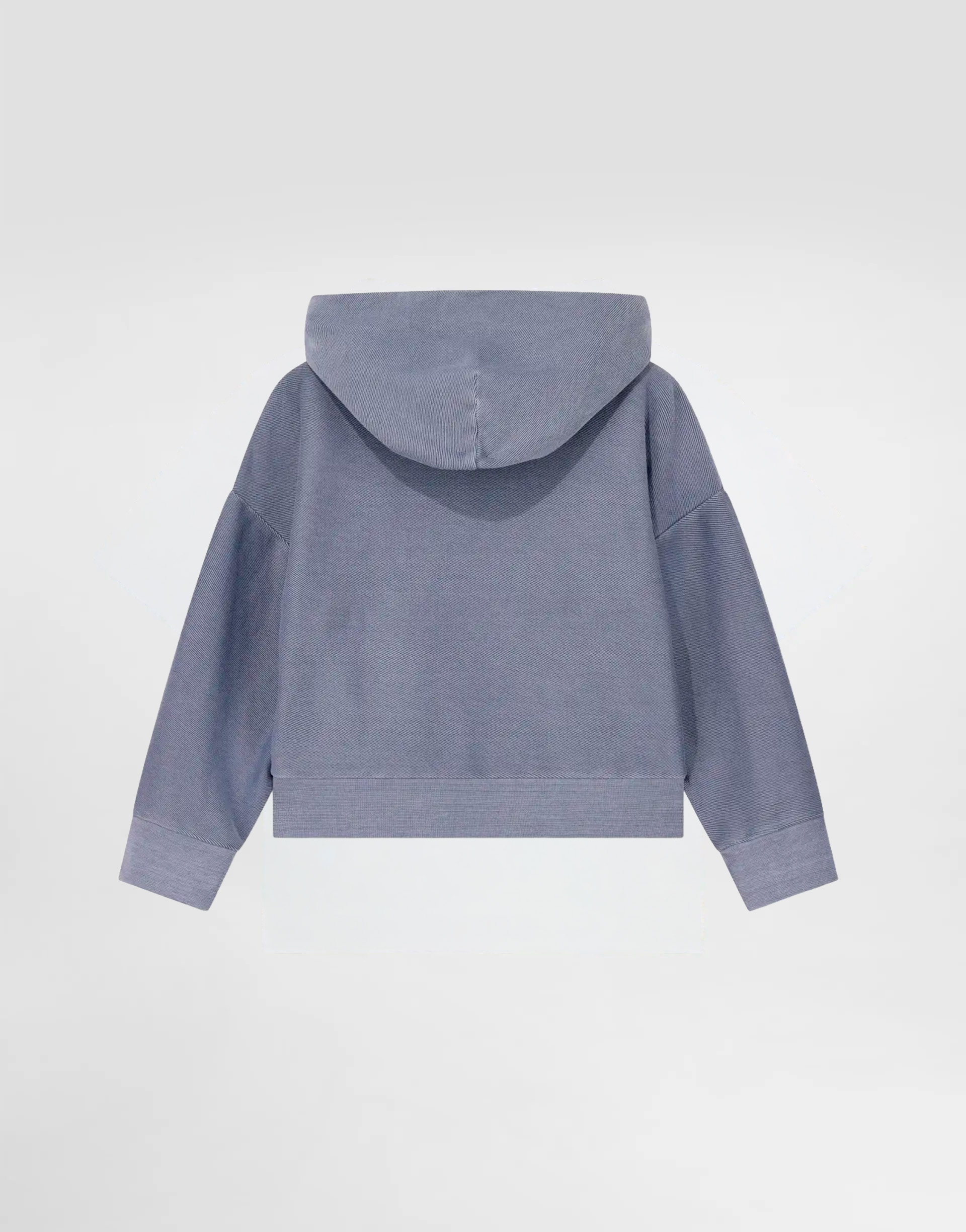Emporio Armani Dziecięca bluza z kapturem z bawełny z teksturą ukośnego jerseyu - 3