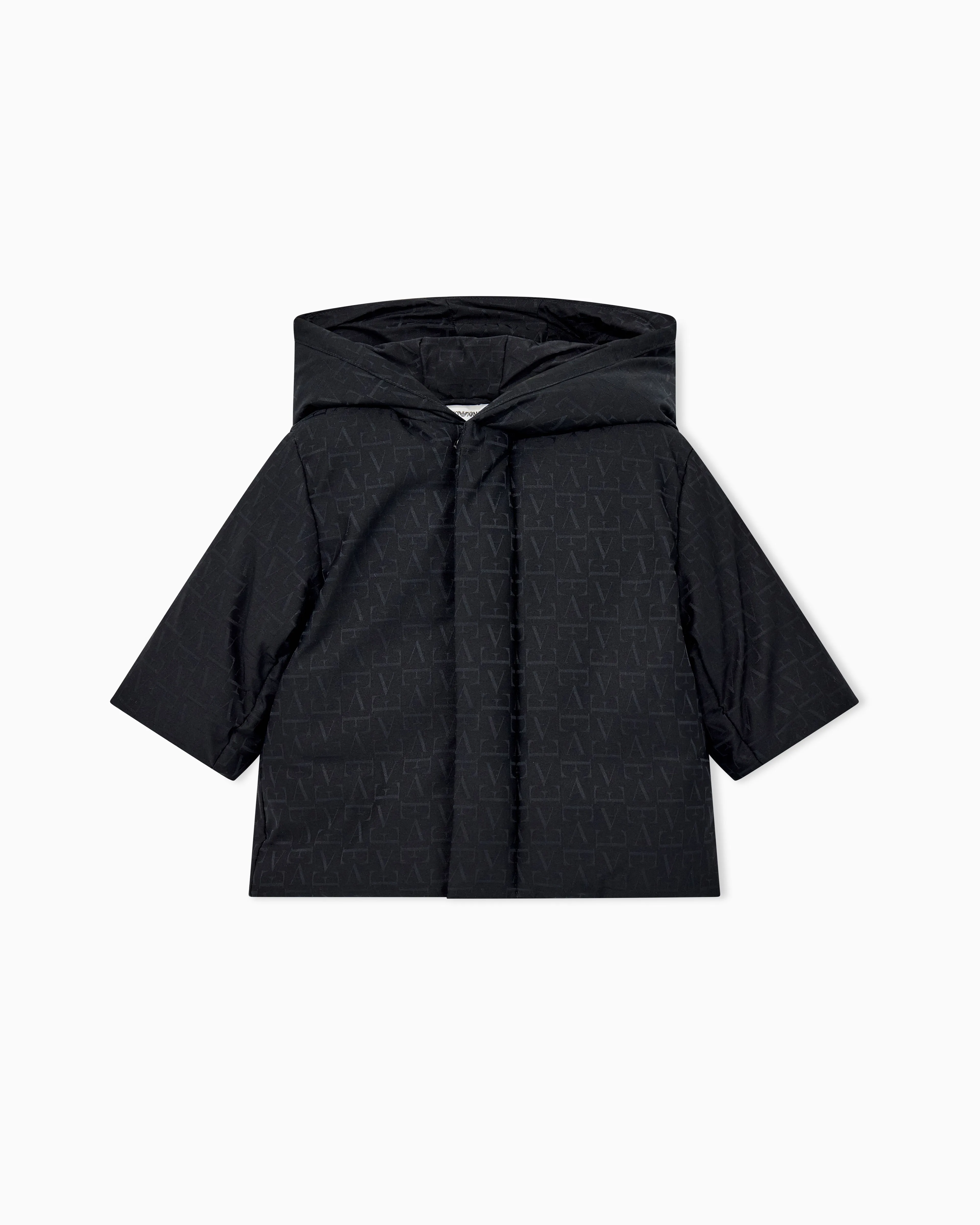 Emporio Armani Dziewczęca kurtka puchowa z żakardowym monogramem - 1