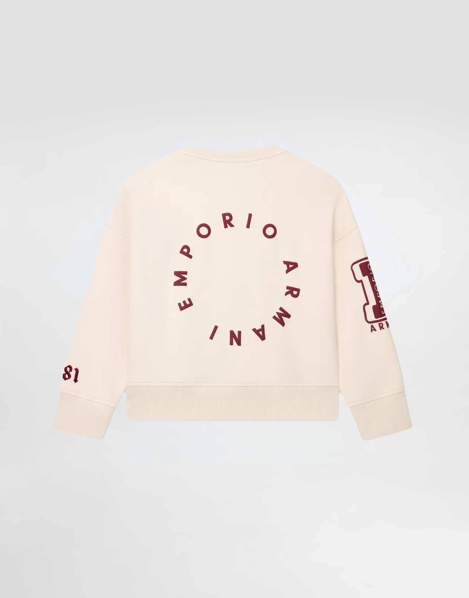Emporio Armani Dziecięca bluza z okrągłym dekoltem z double jersey z naszywkami - 4