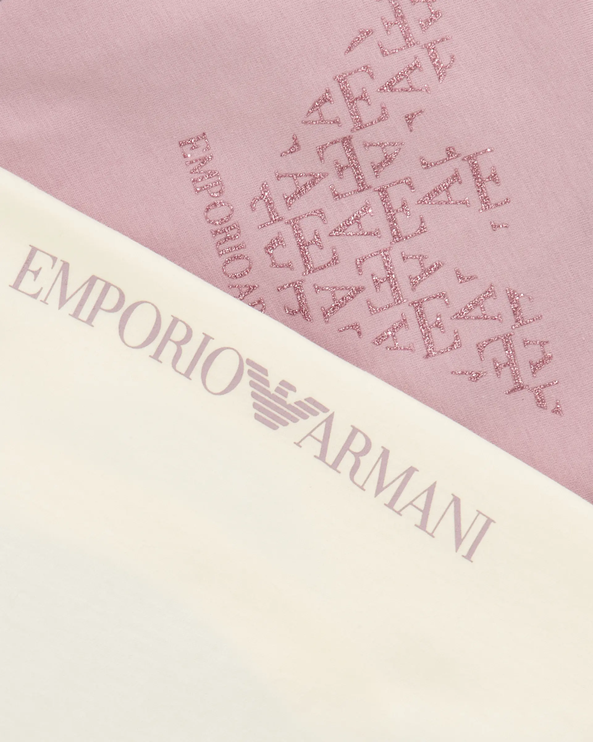 Emporio Armani Dziecięcy dwupak T-shirtów z długim rękawem i okrągłym dekoltem - 4