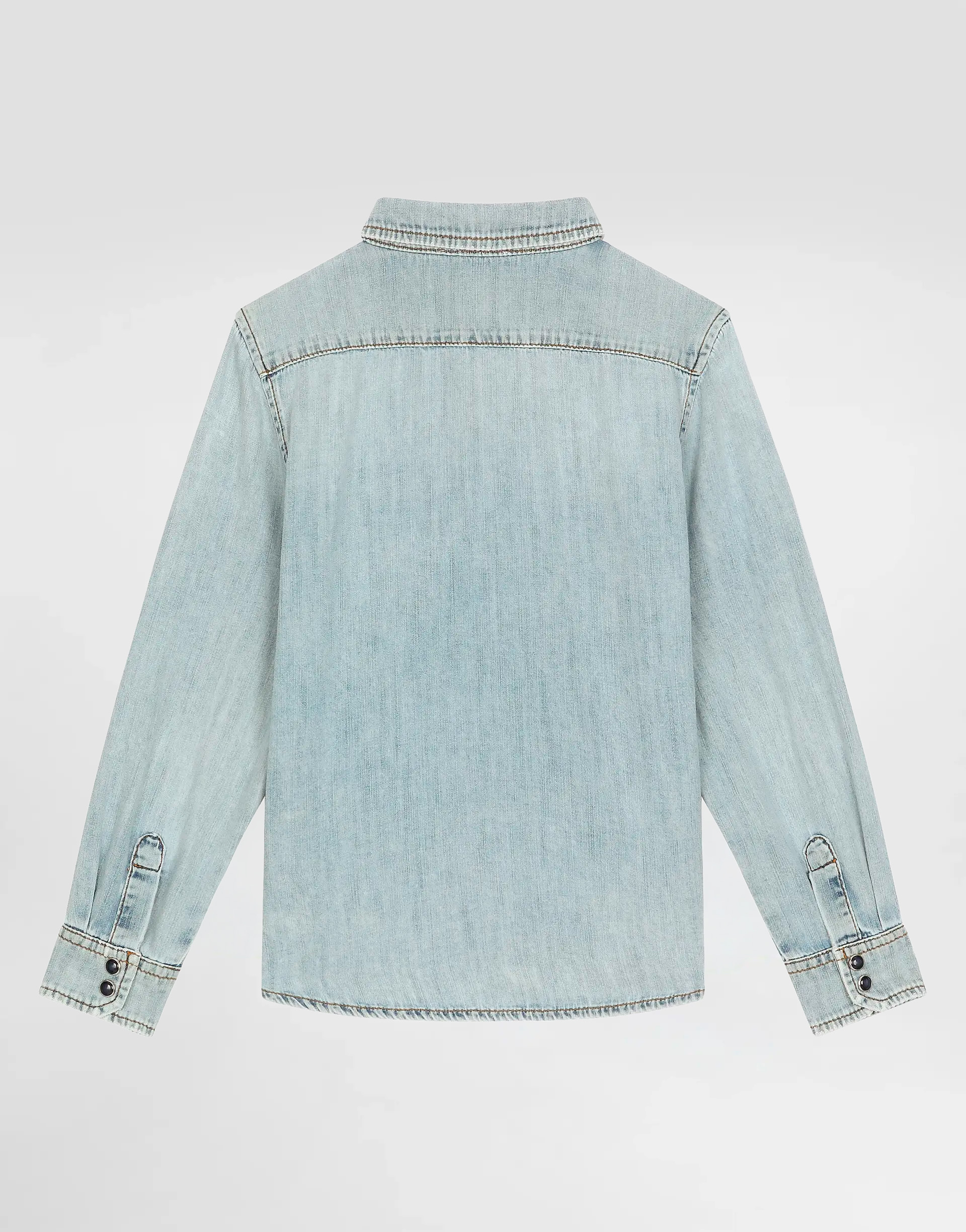 Dolce & Gabbana Kids Dziecięca koszula dżinsowa z logo DG - 2