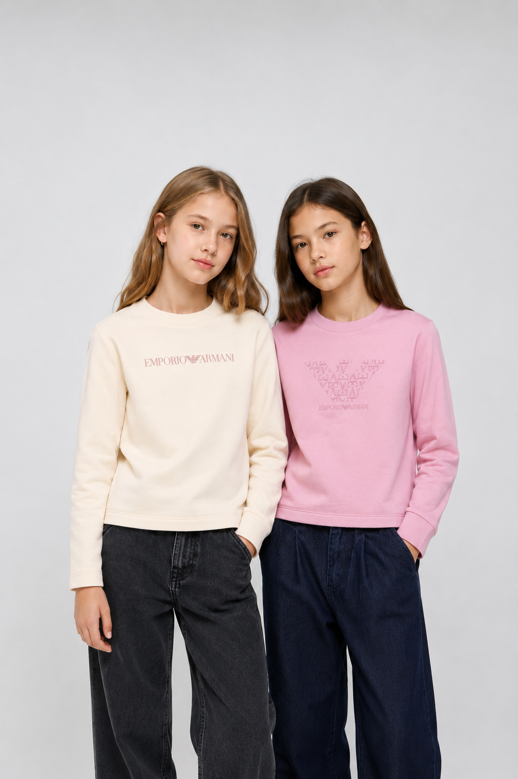 Emporio Armani Dziecięcy dwupak T-shirtów z długim rękawem i okrągłym dekoltem - 2