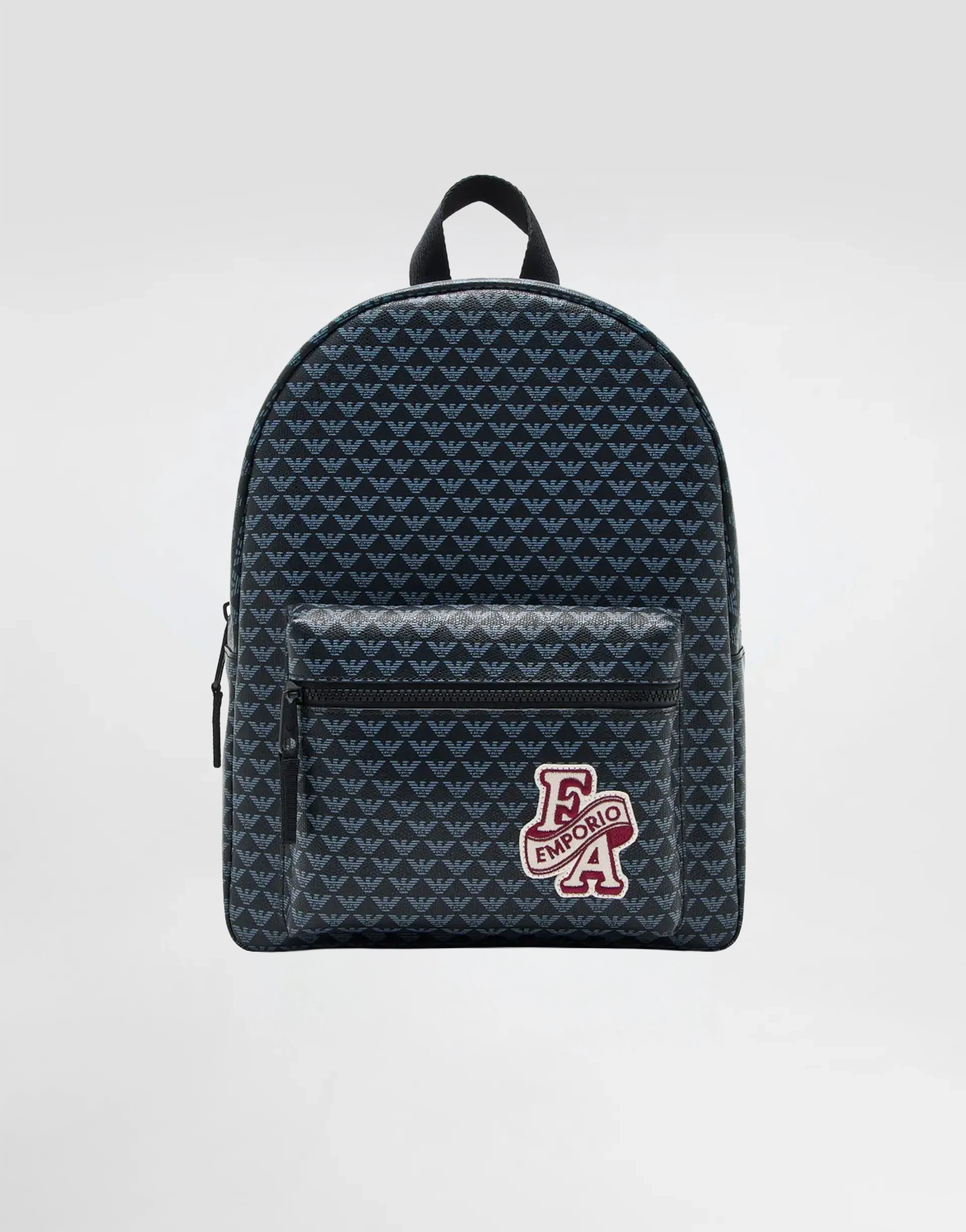 Emporio Armani Kids Backpack with Plaid Pattern - 1