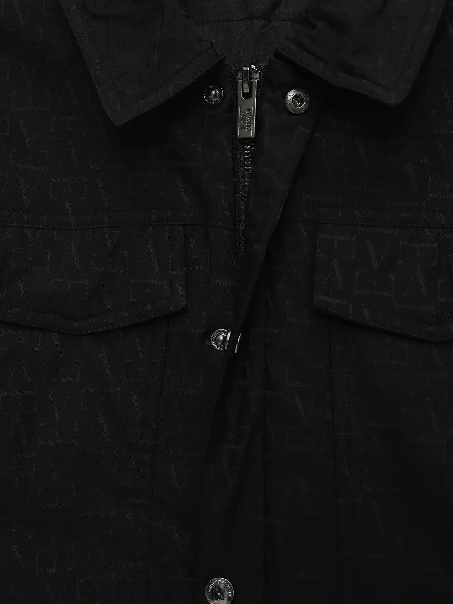 Emporio Armani Dziecięca kurtka z kapturem z żakardowym monogramem - 4