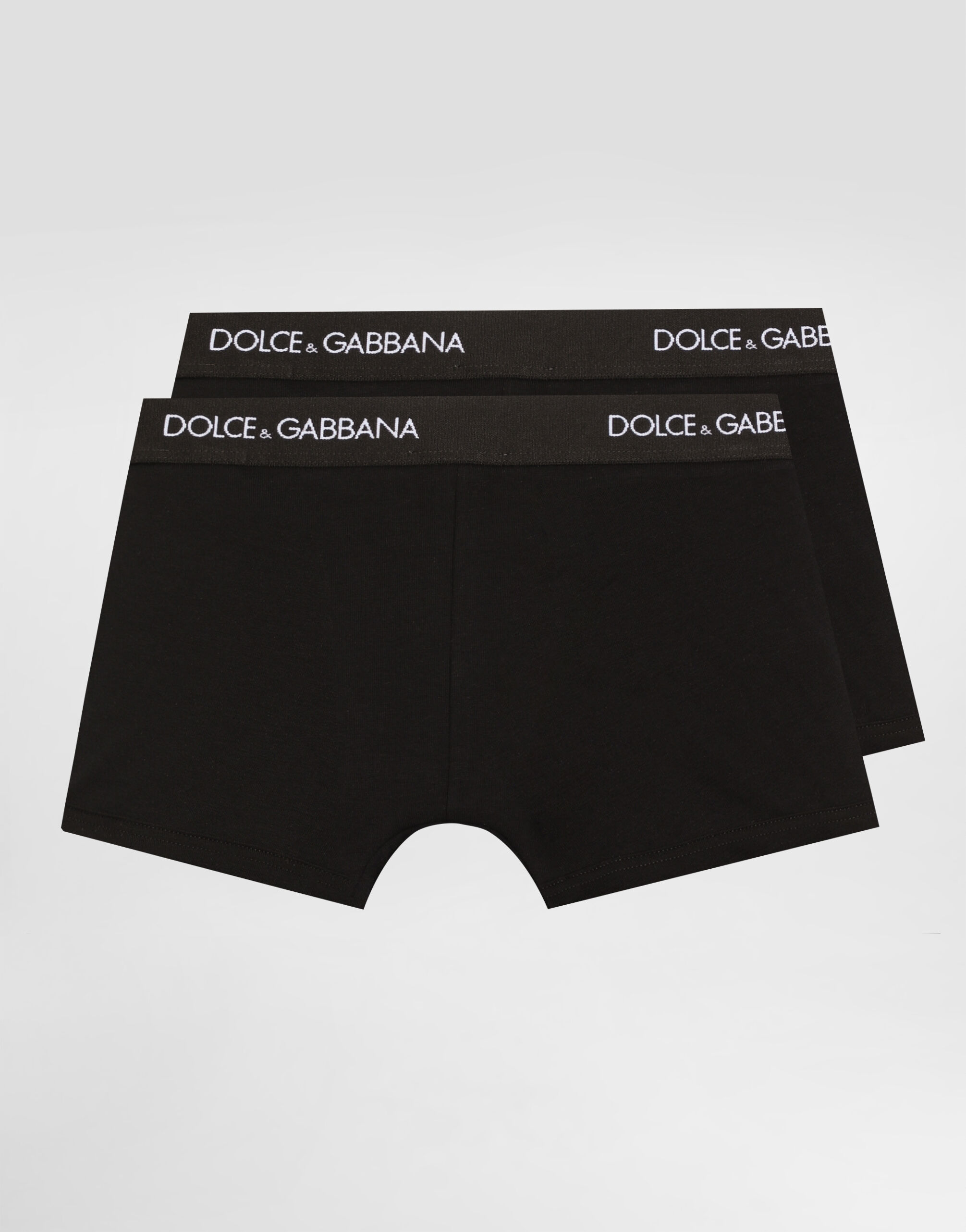 Dolce & Gabbana Kids Chłopięcy dwupak bokserek z firmową gumką - 2