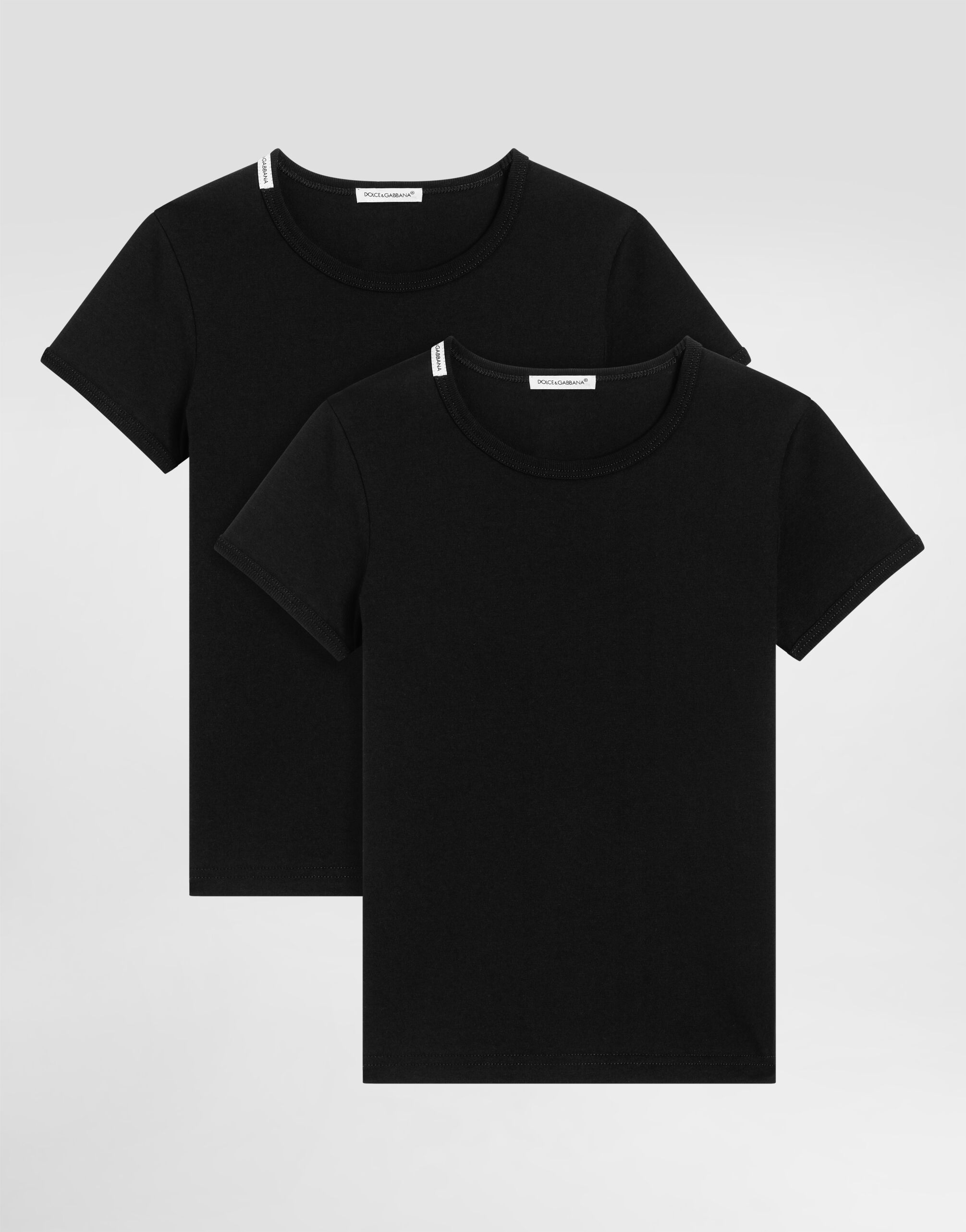 Dolce & Gabbana Kids Black Short-Sleeve Jersey T-Shirt Two-Pack - 1