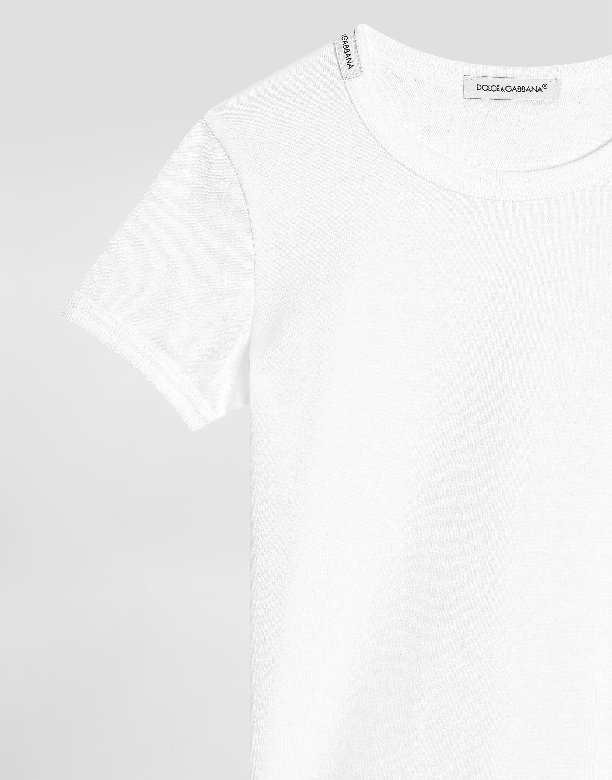 Dolce & Gabbana Kids Short-Sleeve Jersey T-Shirt Two-Pack White - 3
