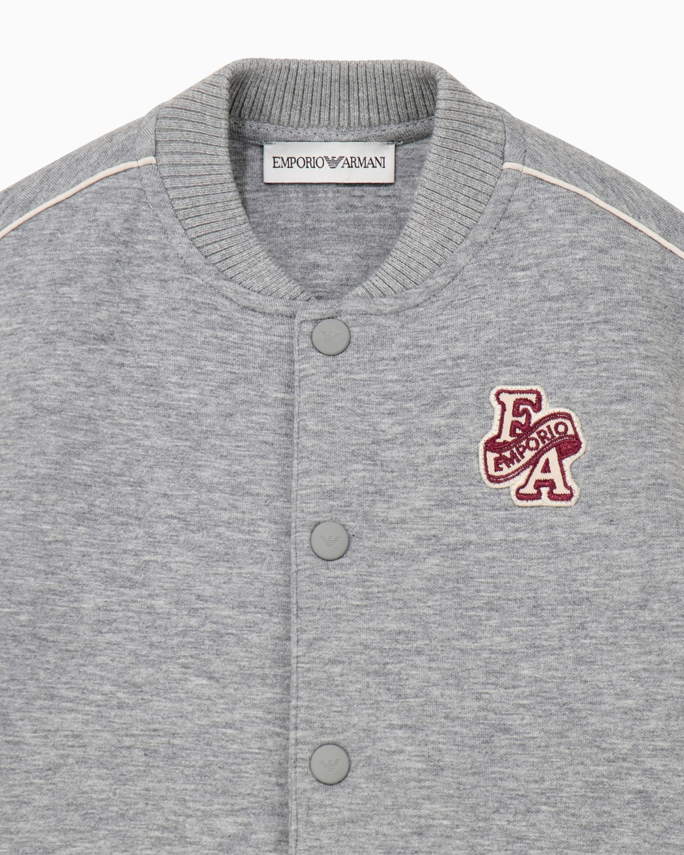 Emporio Armani Dziecięca bluza varsity z kontrastowymi rękawami - 2