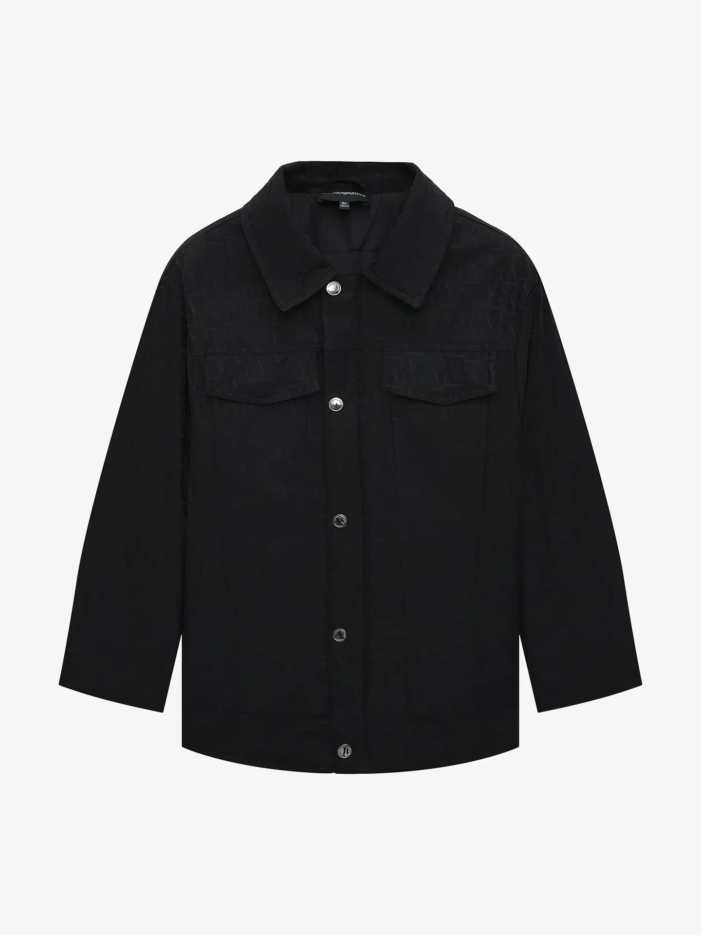 Emporio Armani Dziecięca kurtka z kapturem z żakardowym monogramem - 3