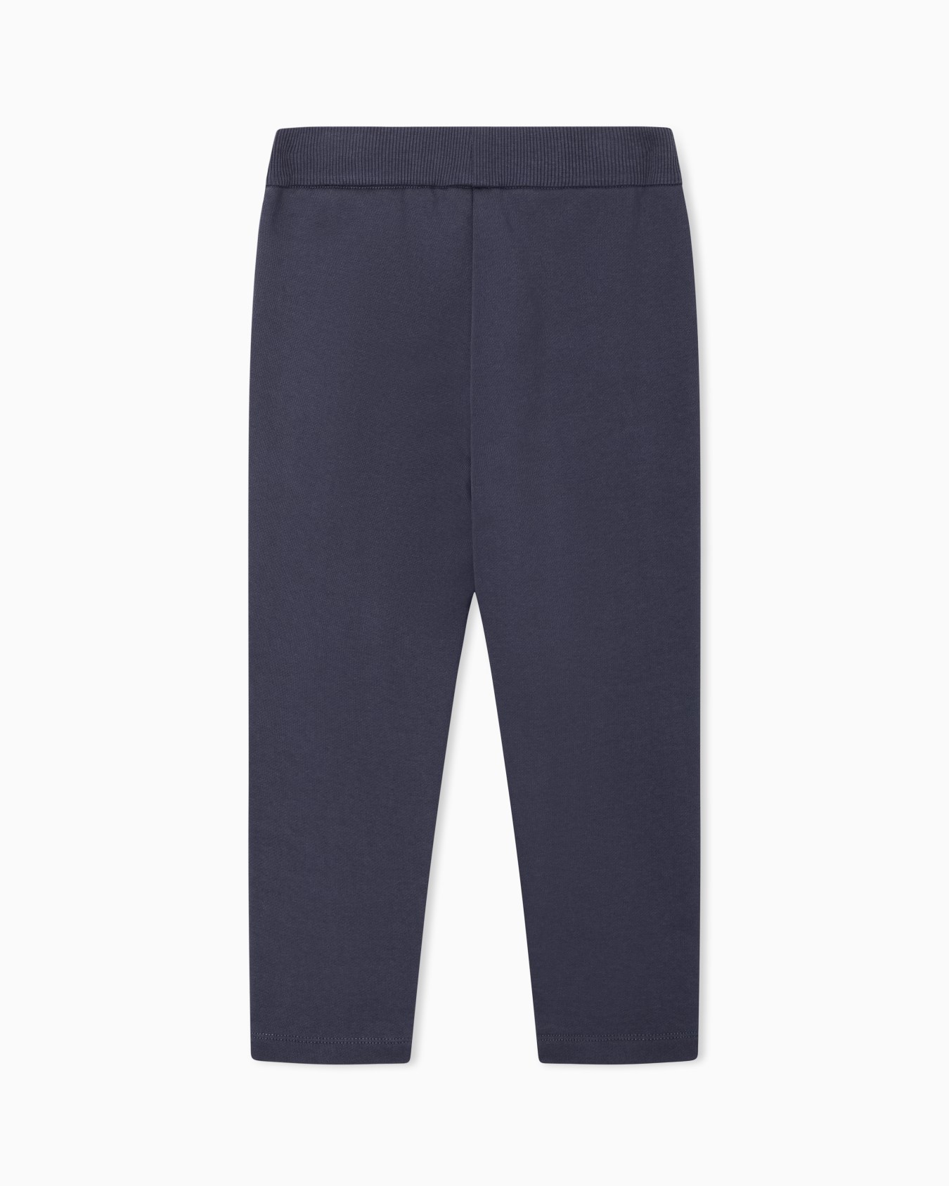 Emporio Armani Dziecięce spodnie dresowe z polaru bawełnianego z haftowanym logo - 3