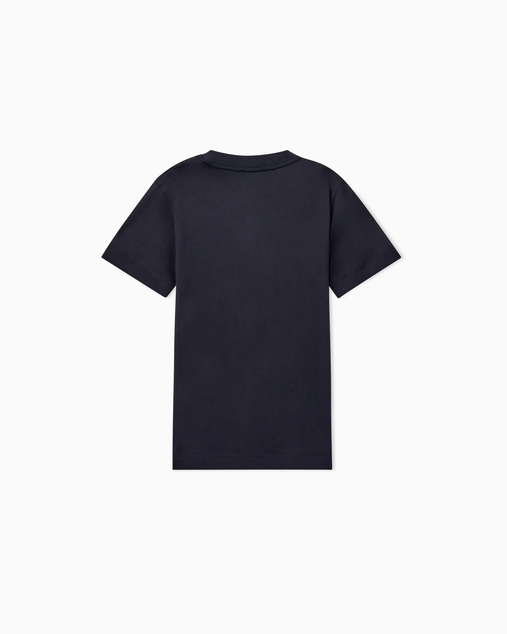 Emporio Armani Dziecięcy T-shirt z mieszanki lyocell z haftowanym logo - 4