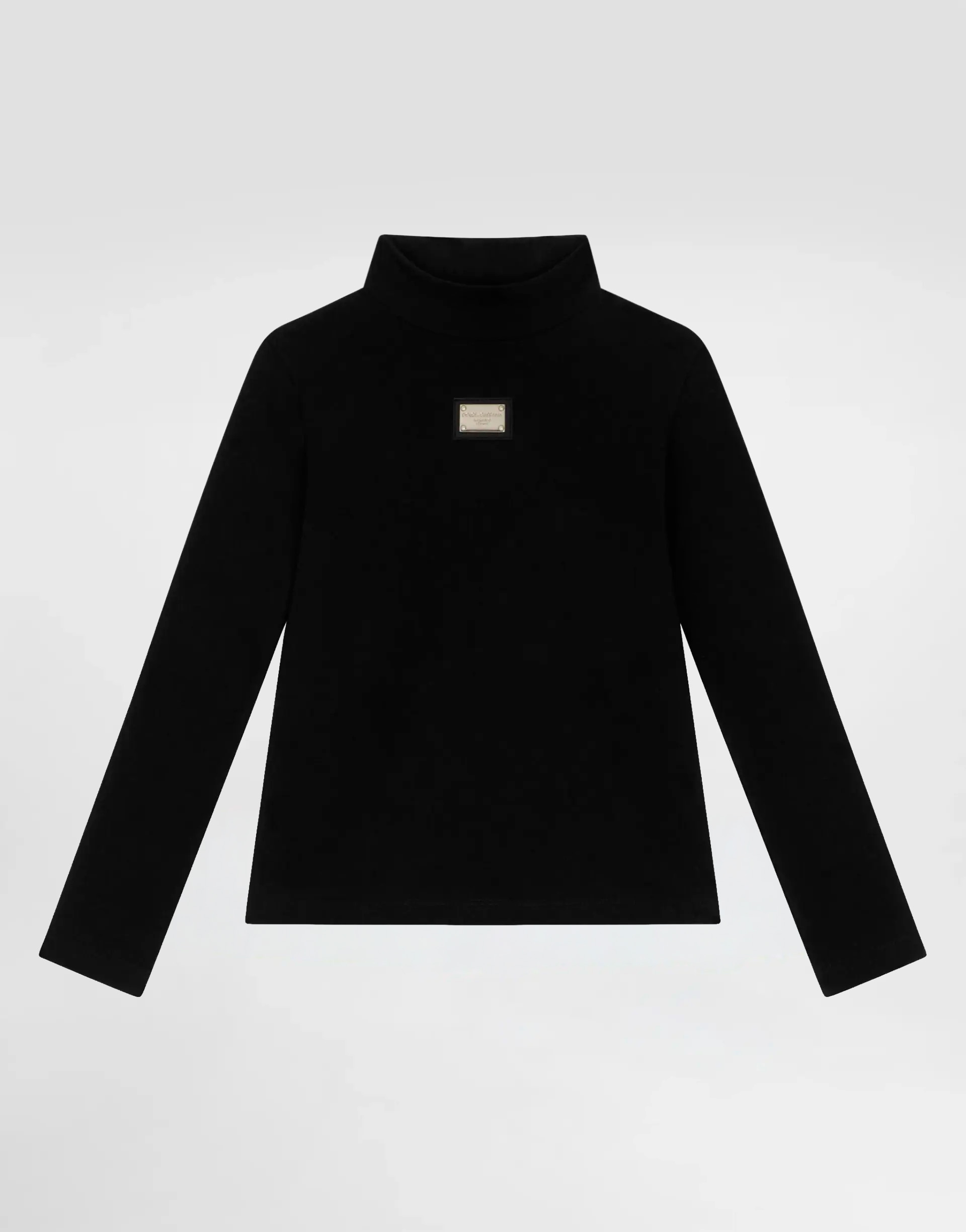 Bawełniany Golf Dolce & Gabbana Kids z haftowanym logo DG - 1